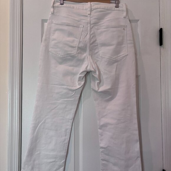 Madewell Curvy Kick Out White Jeans (Size 30) - Picture 2 of 2